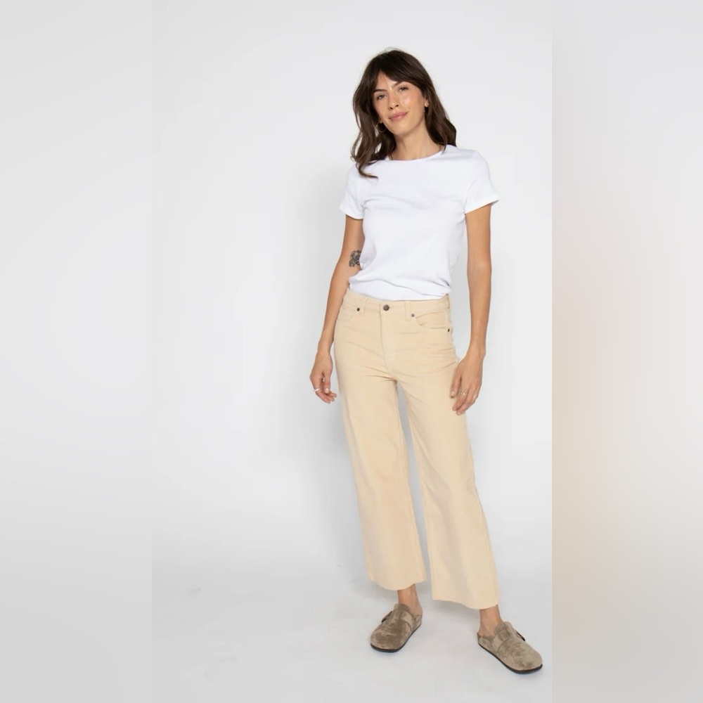 Oliver Logan Aberdeen High Rise Crop Cord